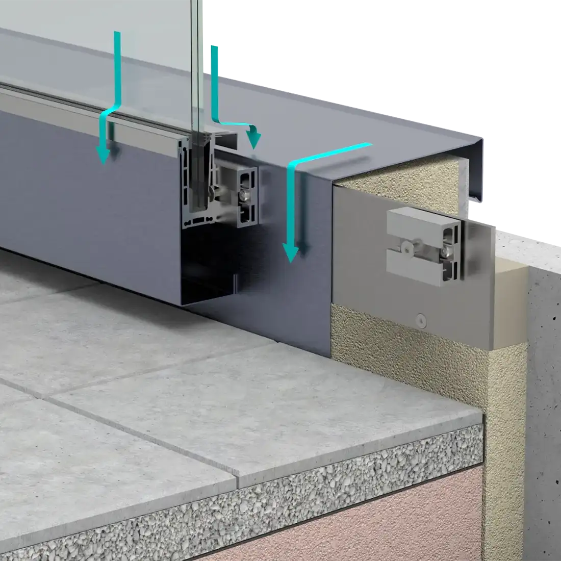 wärmebrückenfreie Unterkonstruktion CONECT Seitenmontage