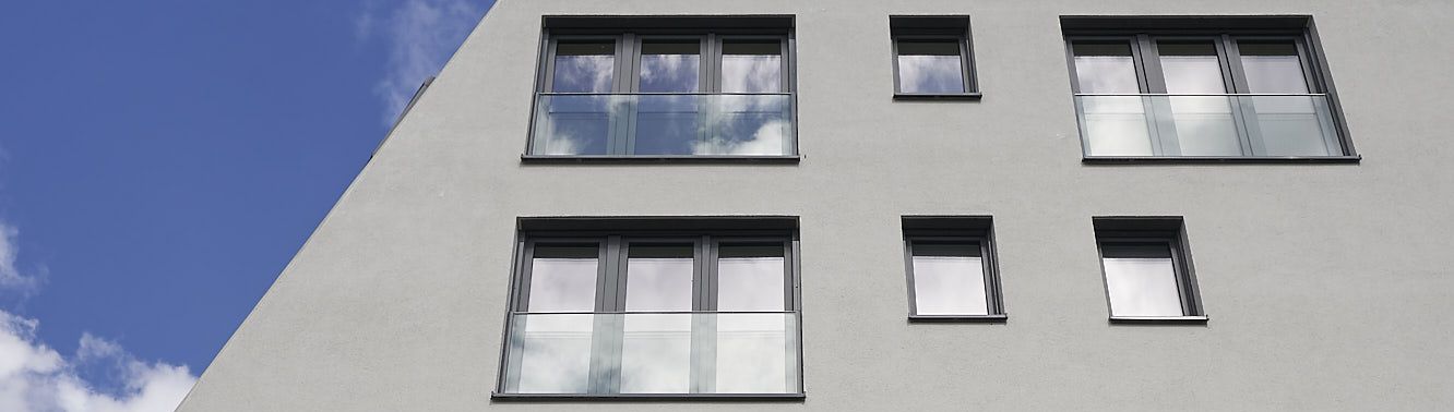 Leipzig Bauvorhaben französischer Balkon Glas