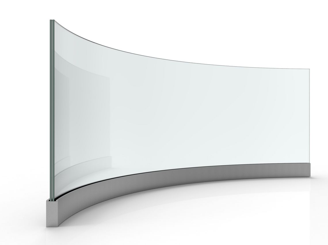 all-glass
            balustrade curved
        