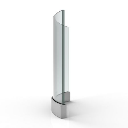 all-glass
            balustrades curved SINUS
        