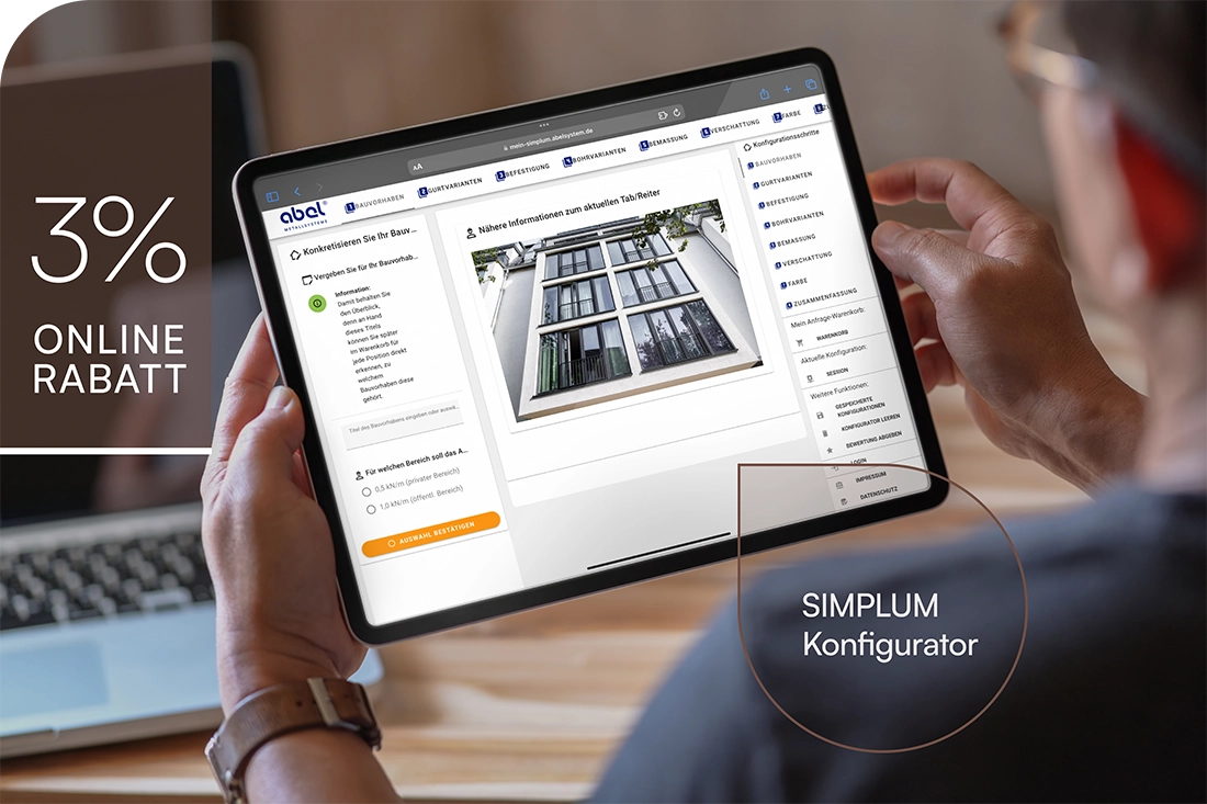 Unser Online-Konfigurator für SIMPLUM Aluminum 