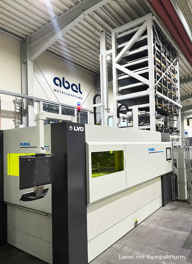 Laser mit Kompaktturm - Abel Metallsysteme 