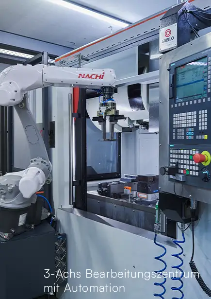 3-Achs Bearbeitungszentrum mit Automation - Abel Metallsysteme