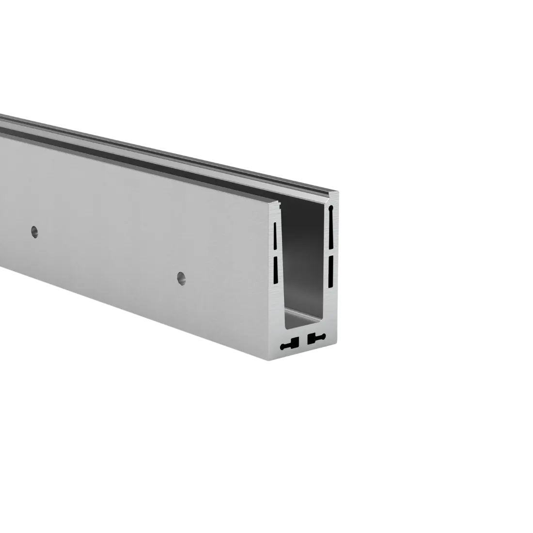 Ganzglasgeländer VISIOPLAN ULTRA 75 - Seitenmontage